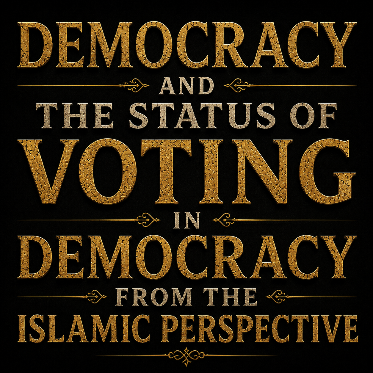 Democracy and the status of voting in Democracy from the Islamic perspective