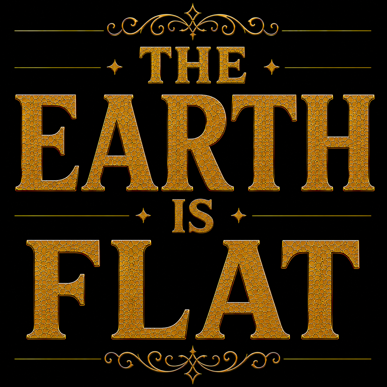 The earth is flat